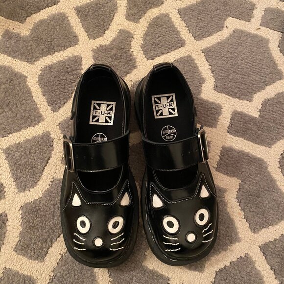 🖤 TUK KITTY FACE MARY JANES - Picture 7 of 8
